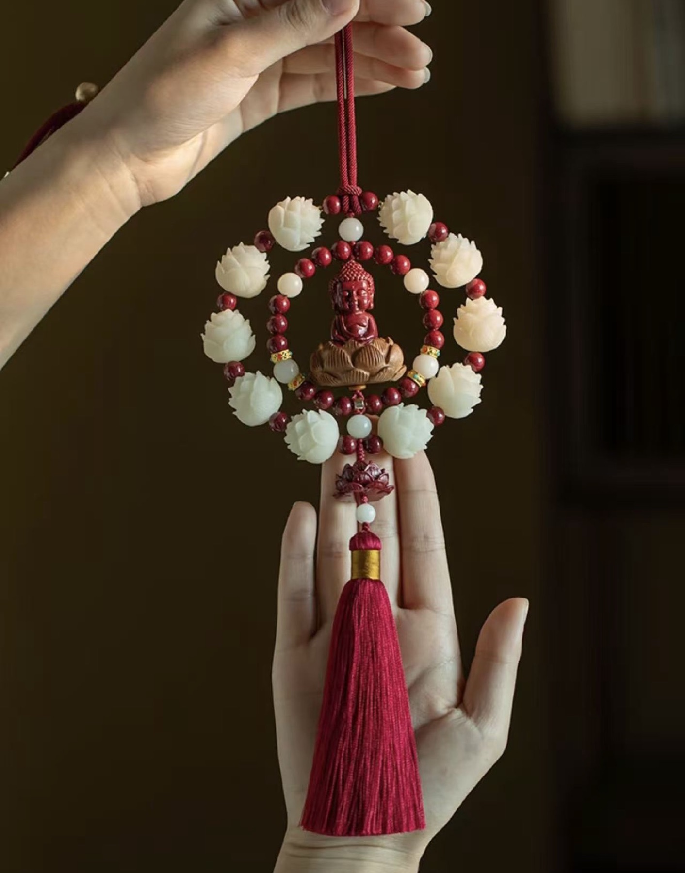 เครื่องแขวนรถลายดอกบัว · 莲花造型车挂